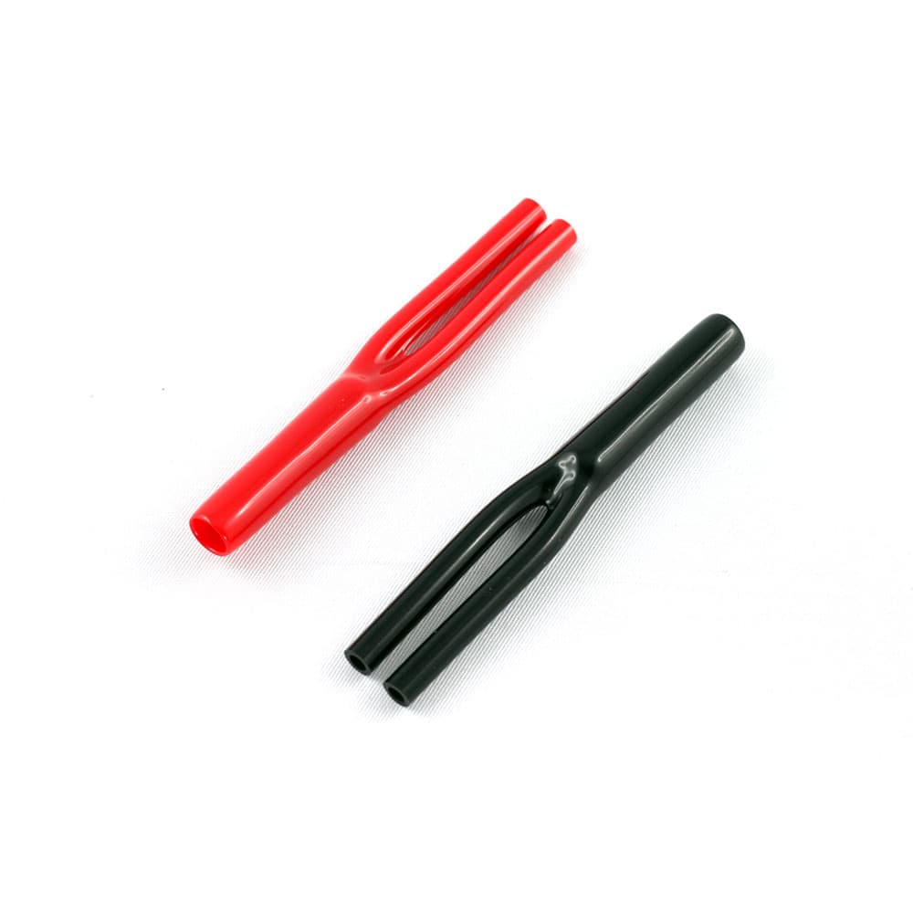 KáCsa LSV-S – rozgałęźnik Y z miękkiego PVC (czarny)