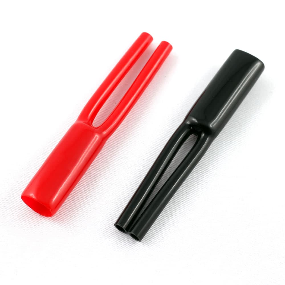 KáCsa LSV-X – rozgałęźnik Y z miękkiego PVC (czarny)