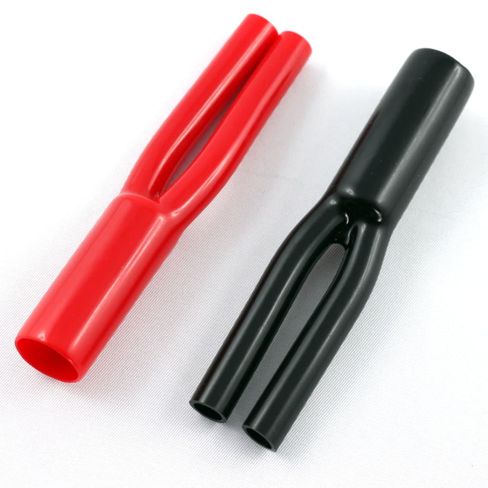 KáCsa LSV-XL – rozgałęźnik Y z miękkiego PVC (czarny)
